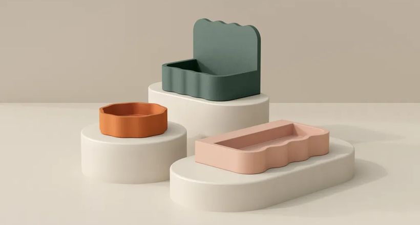 Bộ sưu tập phòng tắm Wave của Kast với màu sắc và đường cong độc đáo
