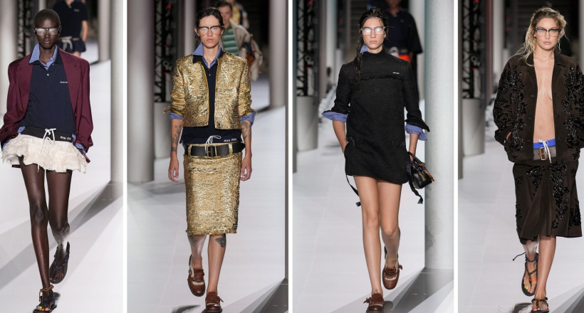 BST Miu Miu Xuân/Hè 2024 khép lại Tuần lễ thời trang Paris