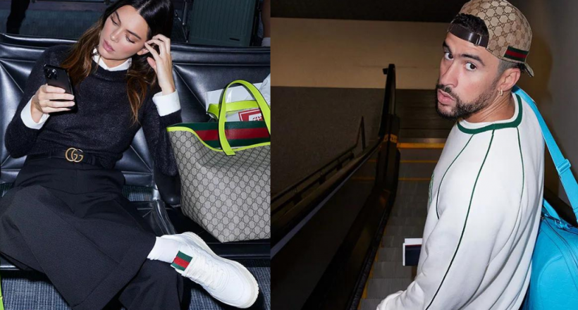 Kendall Jenner và Bad Bunny là gương mặt mới của Gucci Valigeria