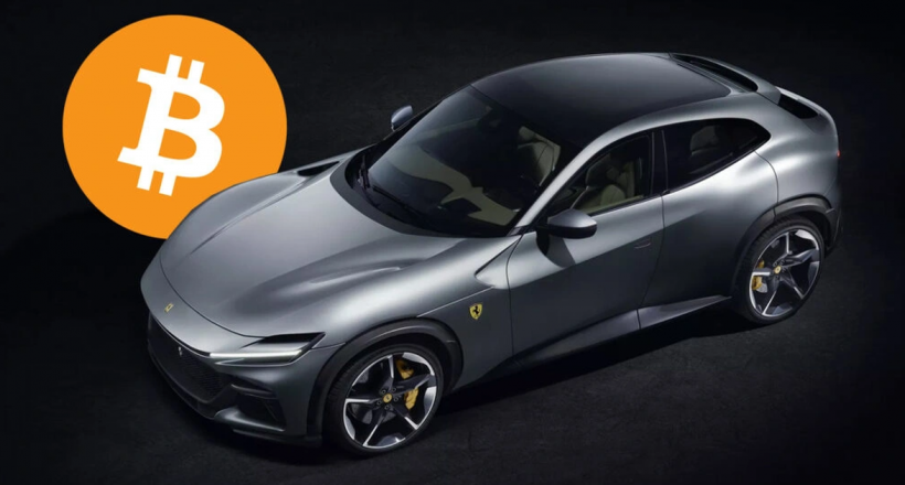 Có thể dùng Bitcoin và các loại tiền ảo để mua siêu xe Ferrari