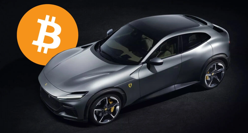 Có thể dùng Bitcoin và các loại tiền ảo để mua siêu xe Ferrari