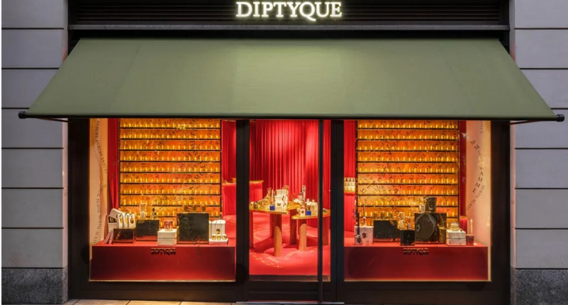 Cửa hàng tạm thời Diptyque Marylebone vượt xa nến thơm
