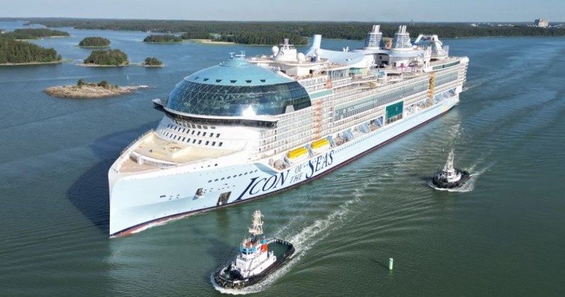 Siêu du thuyền lớn nhất thế Icon of the Seas giới sẵn sàng hoạt động