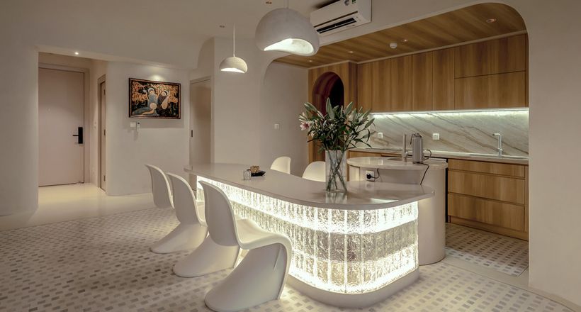 Căn hộ sử dụng vật liệu lấp lánh