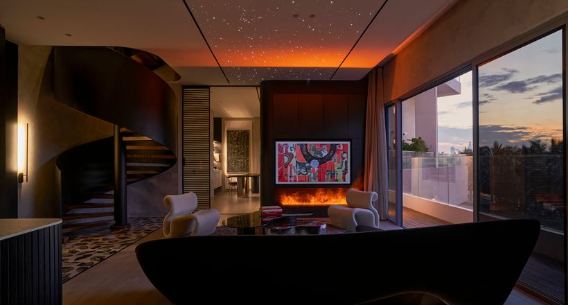 Căn hộ duplex lấy cảm hứng từ bầu trời đầy sao