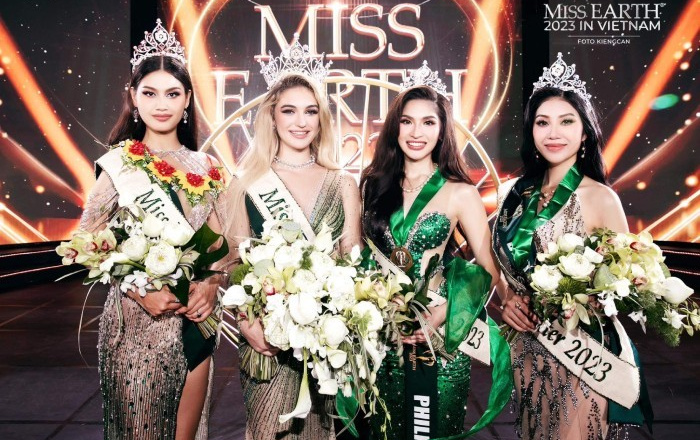 Người đẹp Albania đăng quang Miss Earth 2023, Đỗ Lan Anh đạt Á hậu 2
