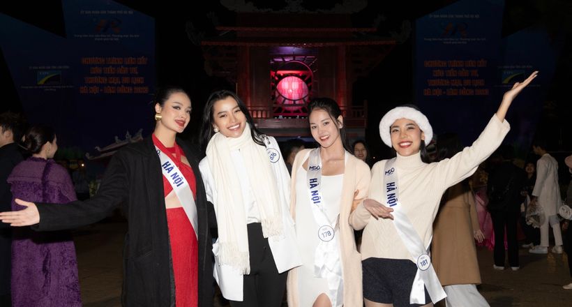 Hoàng Nhung nổi bật trong các hoạt động tại Hoa hậu Hoàn vũ Việt Nam 2023