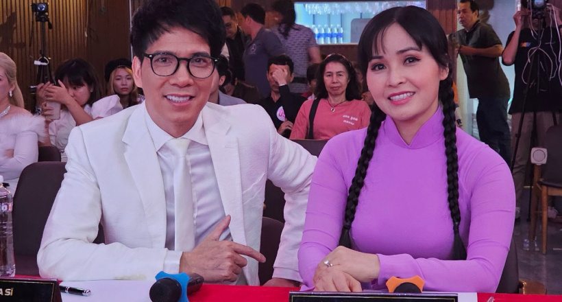 Trang Nhung chấm thi Tiếng hát Việt Toàn cầu 2023