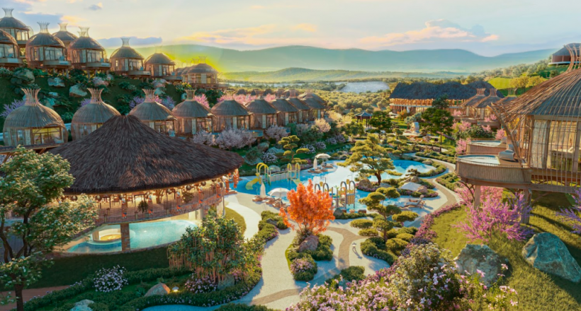 Ravi Onsen Retreat Hoa Binh khoáng nóng cách Hà Nội 1 giờ lái xe