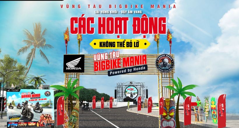 Đại hội mô tô chuyên nghiệp Vũng Tàu Bigbike Mania sắp được diễn ra