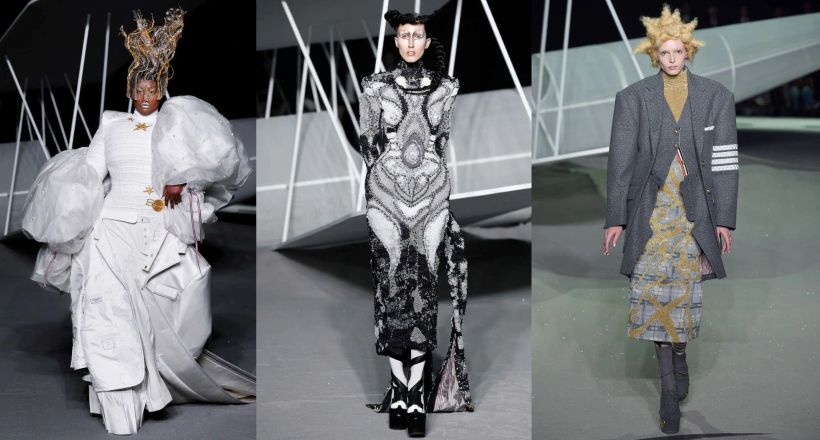 BST Thom Browne Thu Đông 23 kể chuyện trên sàn diễn nghệ thuật