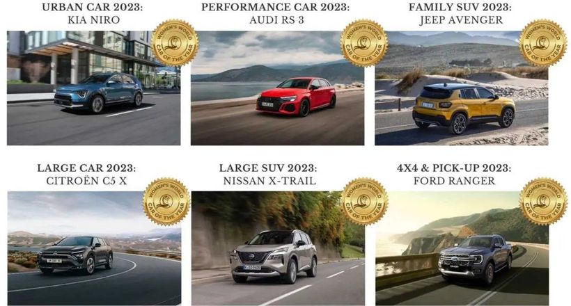 Danh sách xe lọt vào chung kết giải thưởng "Xe hơi dành cho phái nữ năm 2023"