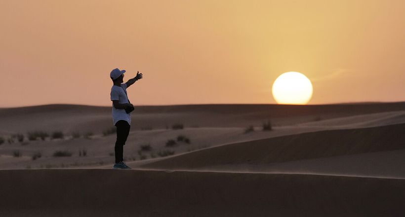 Hoàng hôn trên sa mạc Dubai