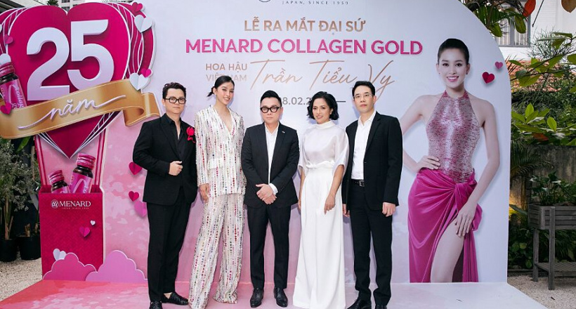 Hoa hậu Trần Tiểu Vy làm đại sứ Menard Collagen Gold