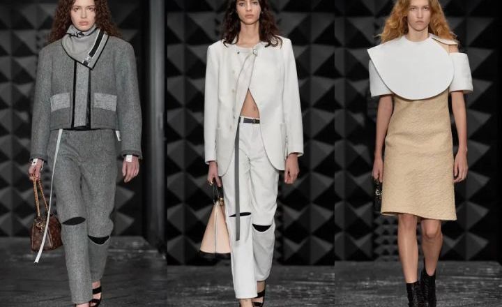 Louis Vuitton Thu Đông 2023 - Phong cách Pháp trên váy áo Thu Đông