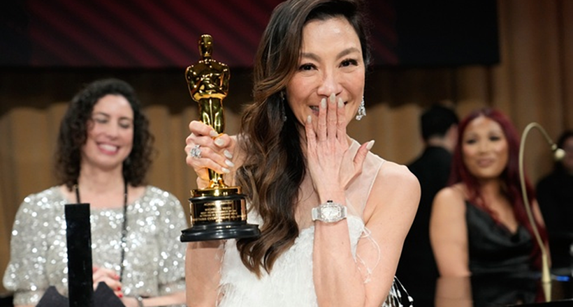 Dương Tử Quỳnh dự Oscar 2023 với đồng hồ Richard Mille, mỹ phẩm La Mer