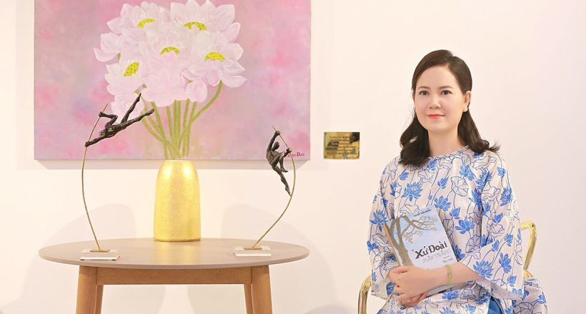 Họa sỹ Nguyễn Thị Kim Đức và những tự tình trong từng bức tranh sen