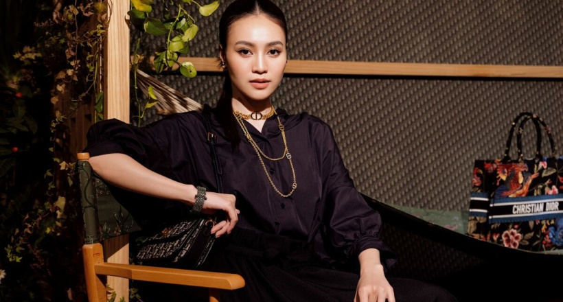 Lan Ngọc tại showroom Dior đã hóa quý cô Pháp với trang phục Dior
