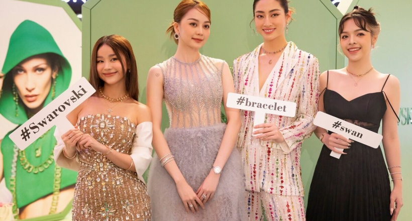 Dàn người đẹp phối đồ với nữ trang pha lê tại sự kiện Swarovski ở HCM