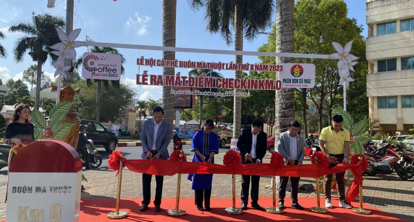 Đắk Lắk: Ra mắt điểm check-in Lễ hội Cà phê Buôn Ma Thuột lần thứ 8