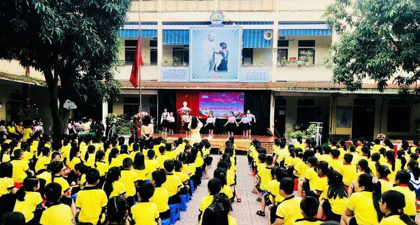 Sôi nổi Ngày hội Đọc sách tại Trường Tiểu học Đội Cung