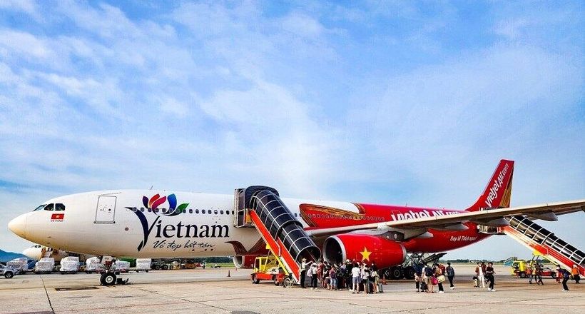 Biểu tượng Du lịch Việt Nam lên thân tàu bay lớn của Vietjet