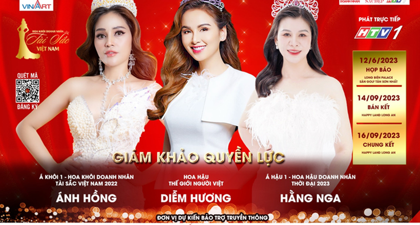 Dàn mỹ nhân Việt hội tụ tại Cuộc thi “Hoa khôi Doanh nhân Tài sắc Việt Nam năm 2023”