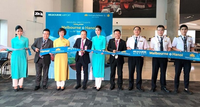 Vietnam Airlines khai trương đường bay thẳng Hà Nội - Melbourne