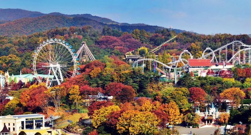 Tour du lịch Hàn Quốc mùa Thu chiêm ngưỡng công viên Everland