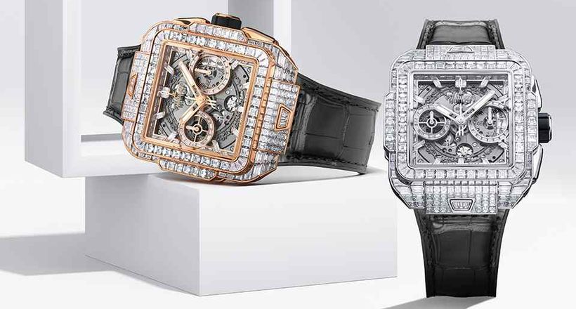 Ra mắt Hublot Square Bang Unico kim cương độc đáo phiên bản 2023