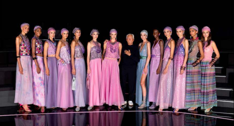Giorgio Armani Xuân Hè 2024: Một bữa tiệc thời trang lãng mạn