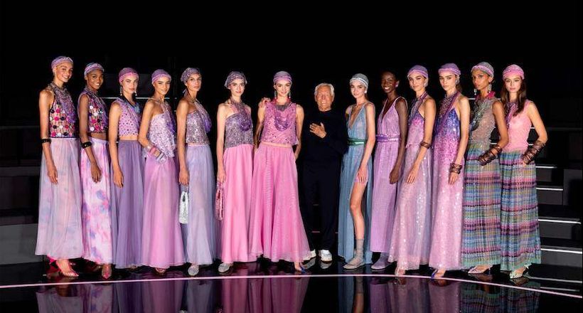 Giorgio Armani Xuân Hè 2024: Một bữa tiệc thời trang lãng mạn
