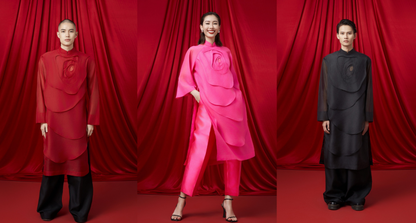 Ăn Tết sớm với những chiếc áo dài từ CAO STU, AIN, Hymaison và Season Studios