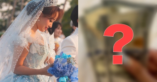 Vân Hugo gặp sự cố "dở khóc dở cười" khi khui phong bì mừng cưới, chuyện gì mà khiến gần 5 triệu đồng "bay màu"?