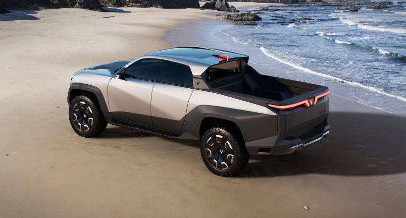 "Soi" chi tiết xe bán tải điện VinFast VF Wild vừa ra mắt trên đất Mỹ