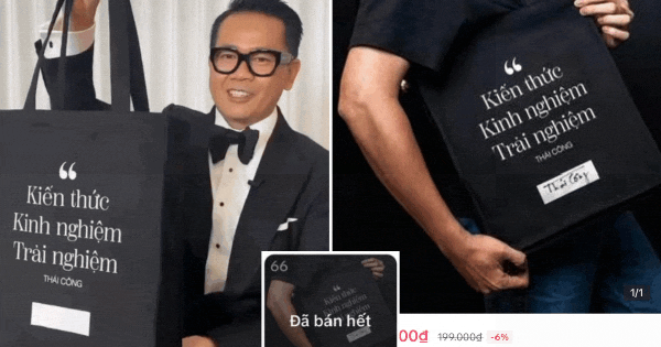 Livestream bán hàng "quý tộc", Thái Công không quên cài cắm sản phẩm bình dân mới toanh: Giá 199K, "cháy hàng" trong phút mốt