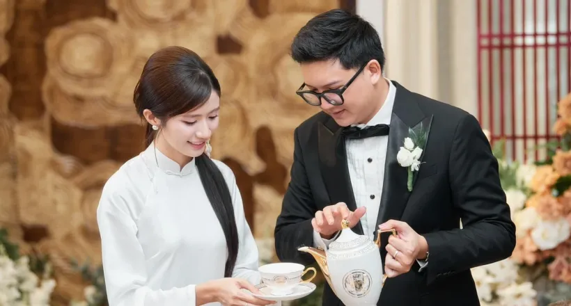 Diễn viên Ngọc Huyền lên xe Lexus 'theo chồng về dinh'