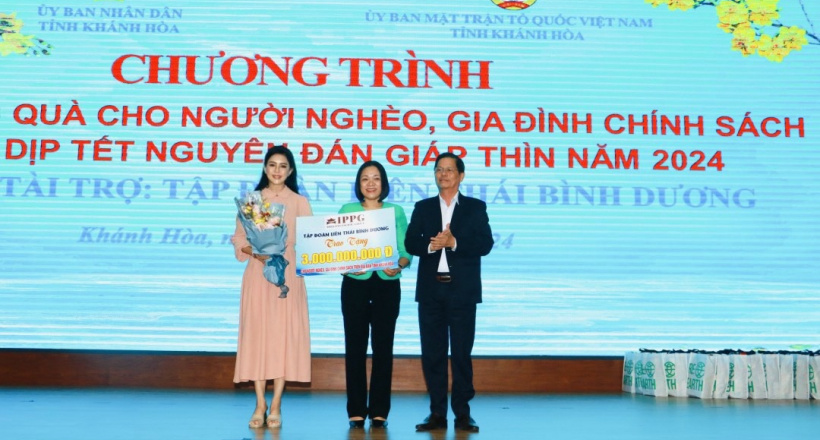 Tập đoàn Liên Thái Bình Dương đóng góp 3 tỷ đồng vào Quỹ Vì người nghèo của tỉnh Khánh Hòa