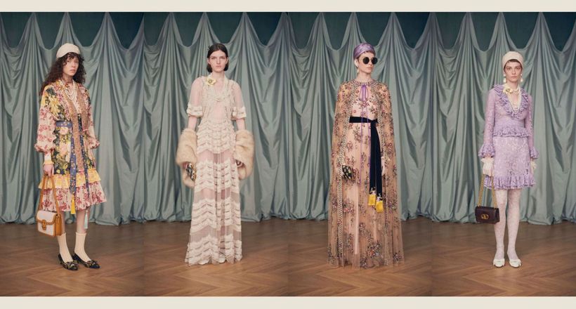 Valentino thay tấm áo bohamian lãng mạn trong BST Xuân Hè 2025
