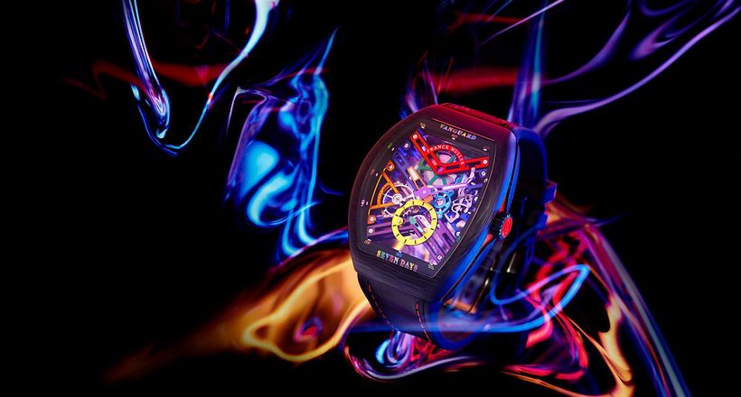 Franck Muller Vanguard Skeleton Color Dreams - âm hưởng của Lễ hội sắc màu