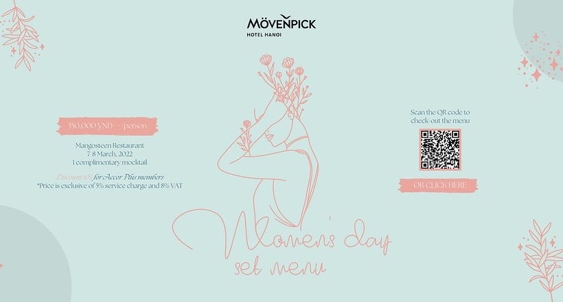 Mövenpick Hà Nội chào mừng Ngày Quốc tế Phụ nữ với set menu tinh tế