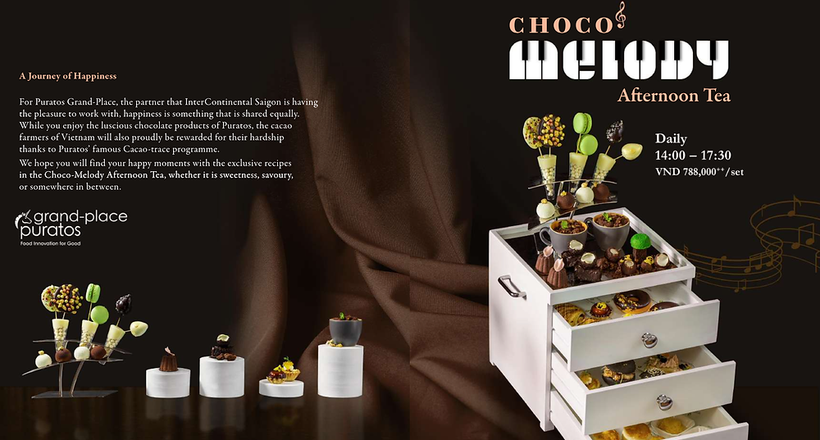 Thăng hoa cùng hương vị chocolate cao cấp trong tiệc trà chiều Choco-Melody