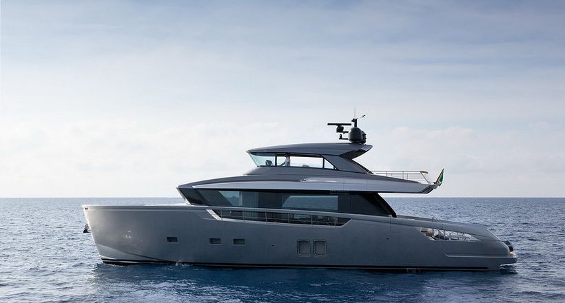 Sanlorenzo SX76 - Không gian mở trong thiết kế viễn tưởng
