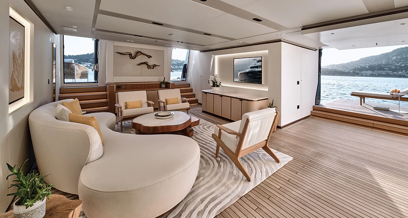 Vẻ đẹp xa hoa, lộng lẫy bên trong siêu du thuyền 65 mét Zazou của Benetti