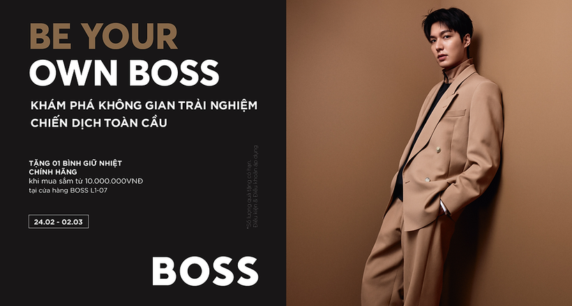 Hugo Boss tổ chức không gian pop up ra mắt bst Xuân Hè 2023 tại Saigon Centre