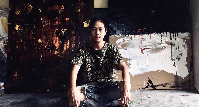 Trừu tượng trữ tình mà họa sĩ Trần Hữu Nhật vẽ suốt giai đoạn Covid-19