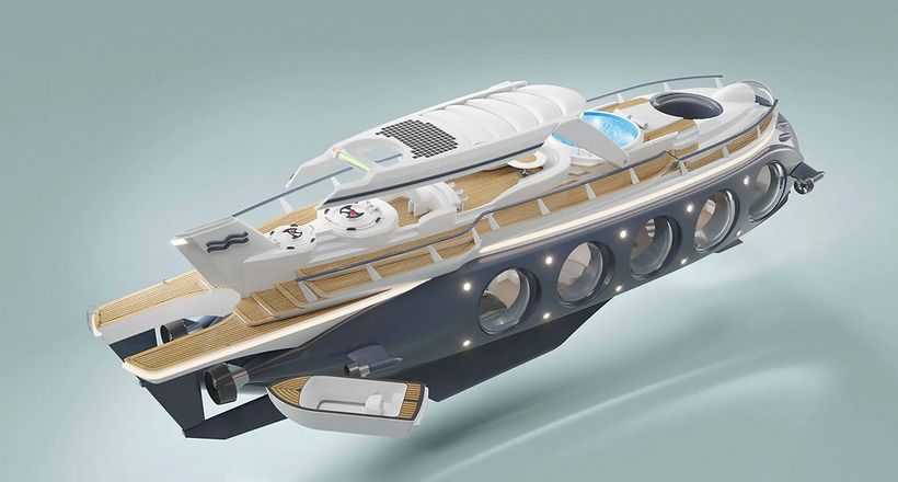 Nautilus - Concept độc lạ về một du thuyền có khả năng di chuyển dưới mặt nước