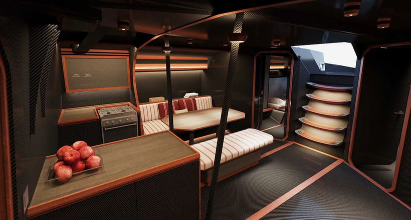 Những hình ảnh đầu tiên về nội thất độc lạ của thuyền đua ClubSwan 80 My Song