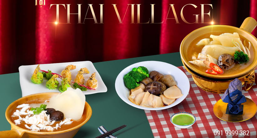 Ẩm thực cao cấp tại nhà hàng vi cá Thai Village