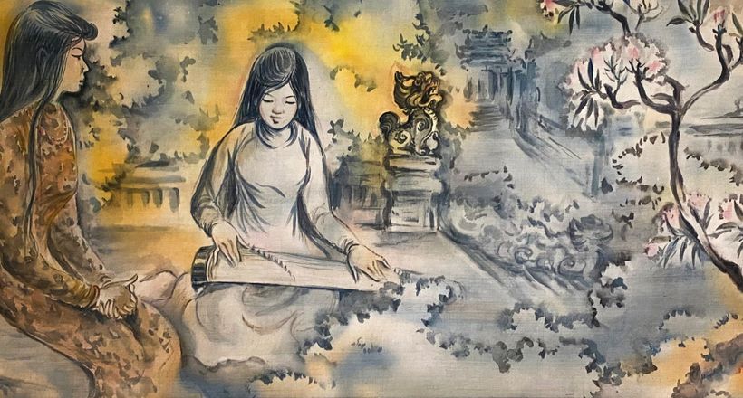 Triển lãm "Nhành Hương Xưa": Khám phá di sản của bậc thầy tranh lụa Tú Duyên